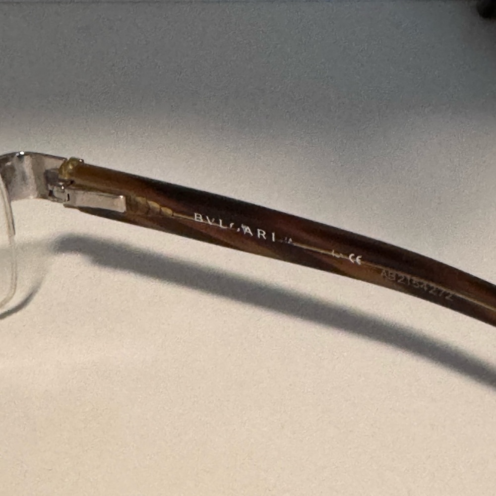 BVLGARI Silver Rectangular Eyeglasses - Picture 5 of 5